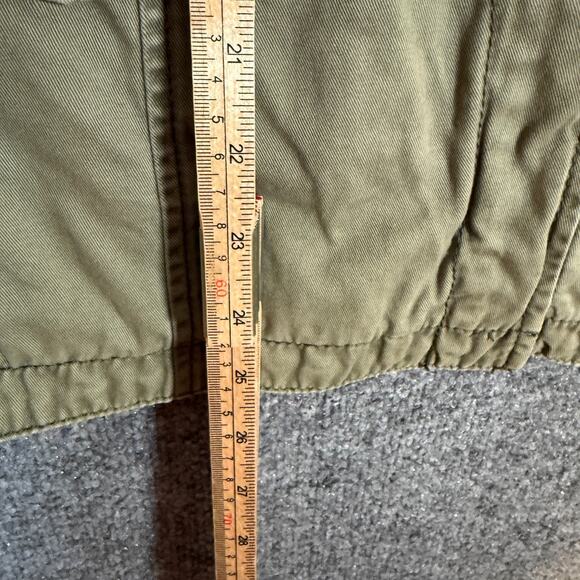 Abercrombie & Fitch Jacket Womens Medium Green Military Y2K Vtg Zip Up Pockets - Picture 5 of 10